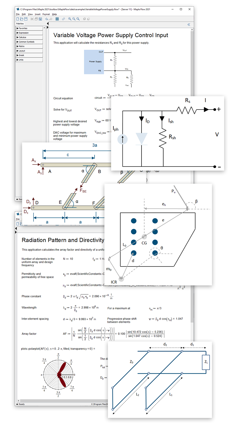 collage of documents